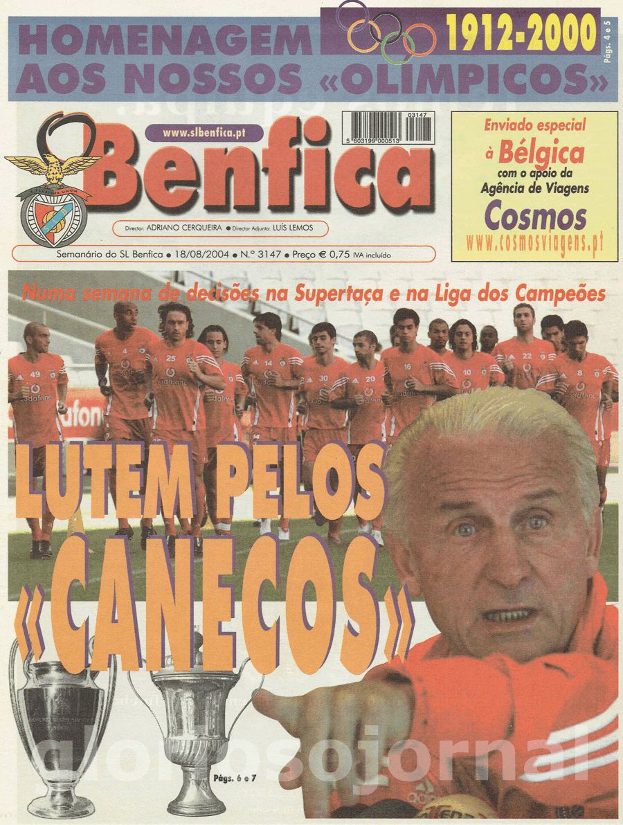 jornal o benfica 3147 2004-08-18